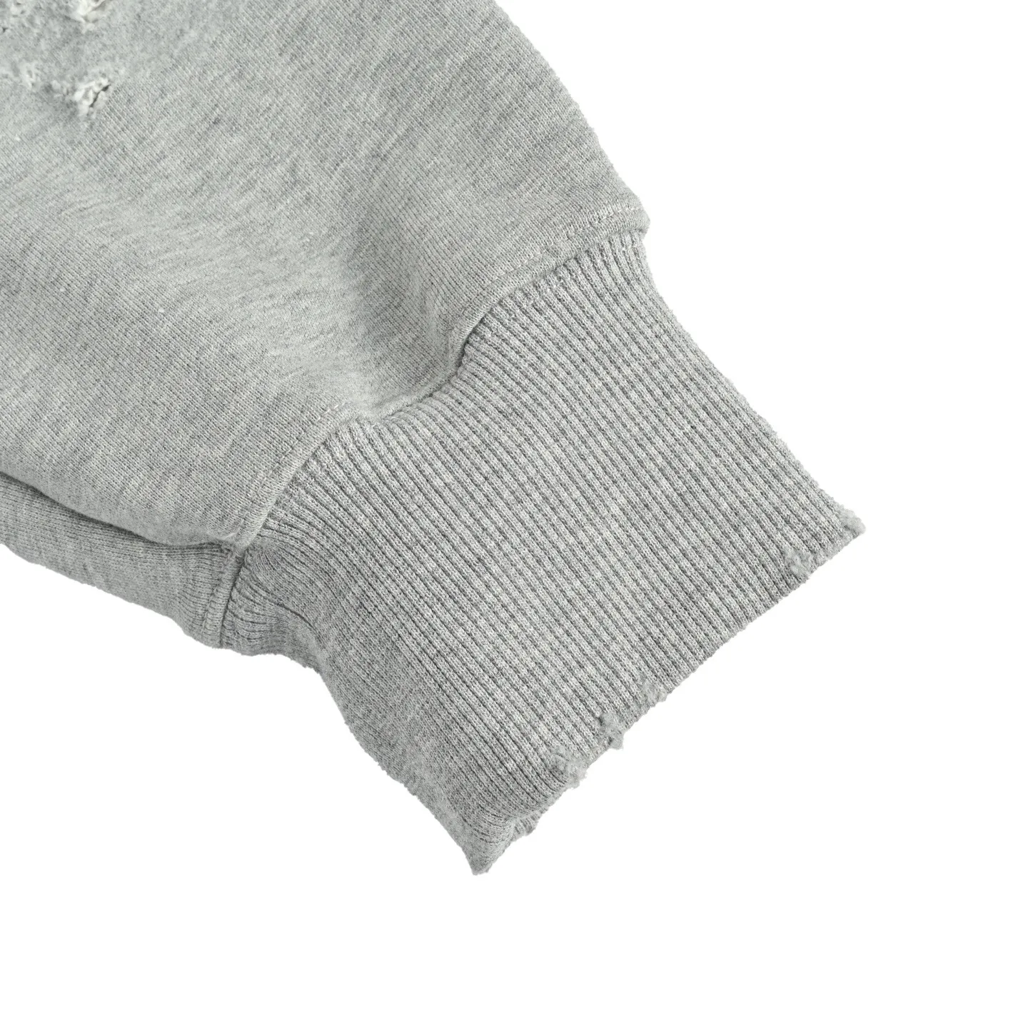 Louis Vuitton/Louis Vuitton 25Fw back floral embroidered washed hole hooded sweatshirt
